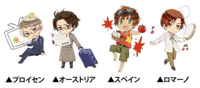 Additional Hetalia Cafe Character Visuals & Menu Revealed! 0