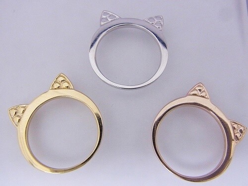 18K and Platinum?! Cute and Gorgeous Nekomimi Jewelry: Mimi Ring Premium 0