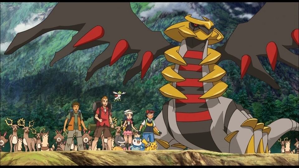 Giratina, appearing in *Pokémon: Giratina and the Sky Warrior* (08) and *Pokémon: Arceus and the Jewel of Life* (09). 5