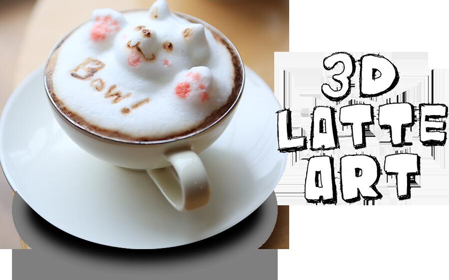 3D LATTE ART the ultimate shape of art to come - too cute to drink? 2
