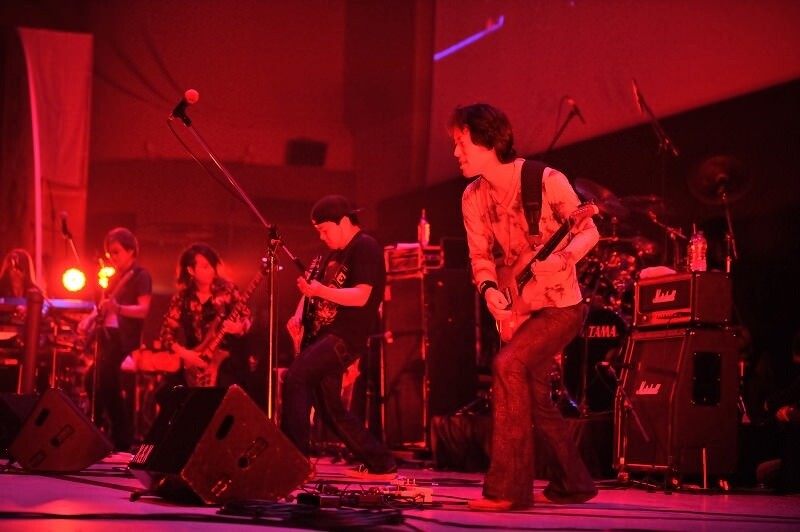 The band members who livened up the crowd at "Arc Music Live" 10