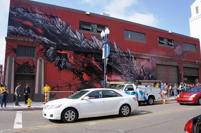 Bold graffiti on an abandoned building. 4