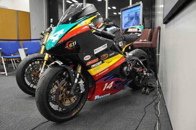 The bike that was used last year, the TT Zero 11. Photo: Nakajima Minami 0