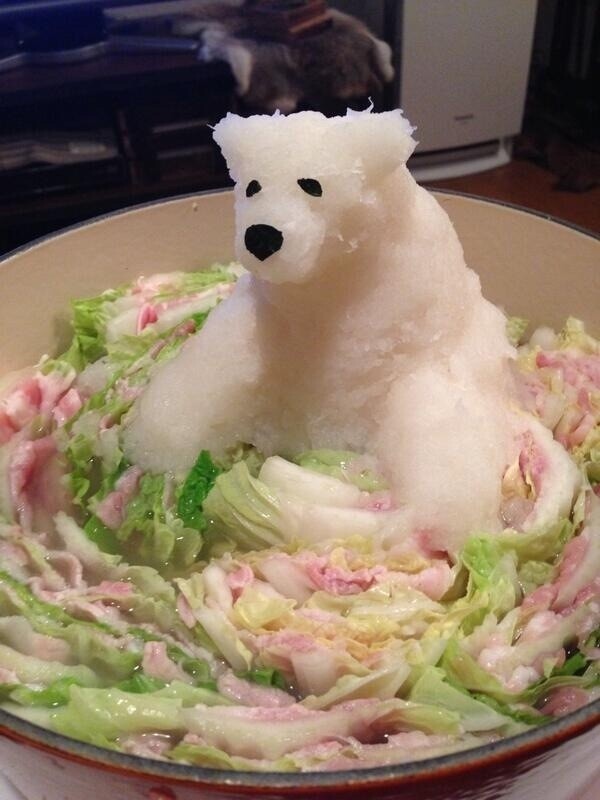 Grated Daikon Radish Sculptures Make Winter Nabe a Work of Art! 0