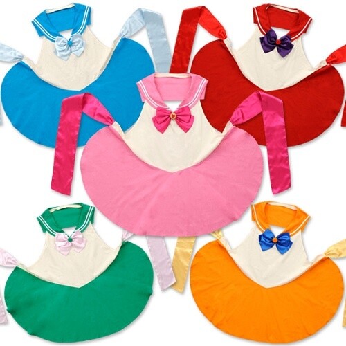 Of Course Chibi Moon is Pink! Five New Versions of *Sailor Moon* Sailor Aprons Go on Sale 0