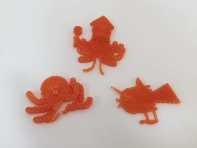 Examples of finished 3D printed work 2