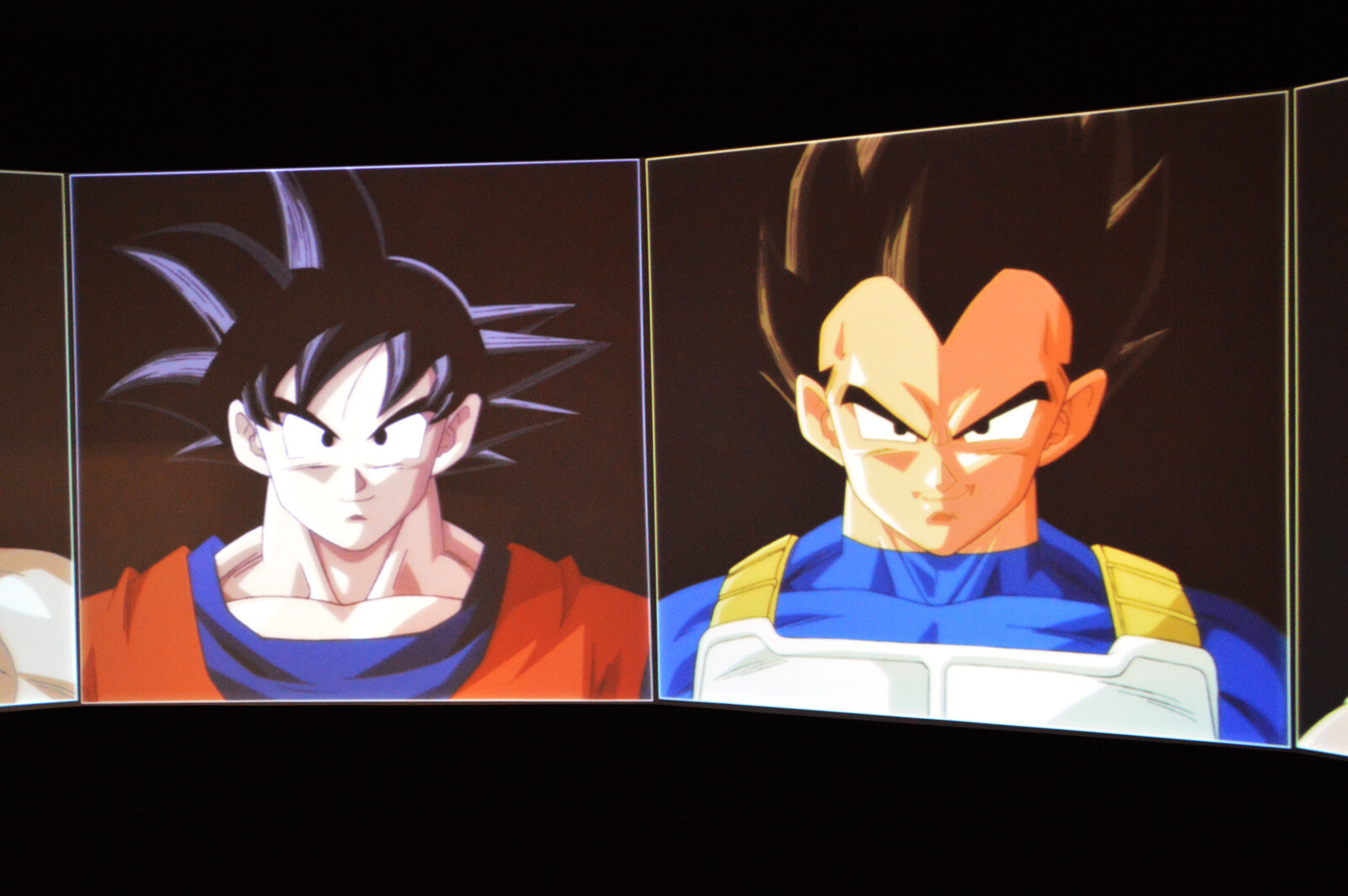 Meet Goku and Vegeta on a big screen. 3