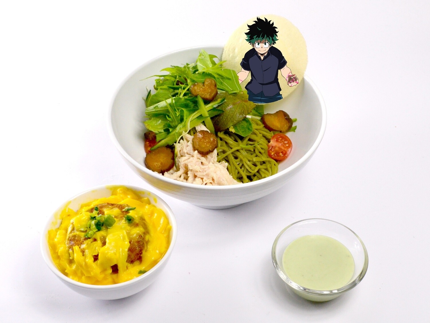 Todoroki Shoto’s Half-Cold Half-Hot 2-Kind Tsukedashi Zaru Chinese Soba - 960 yen 2