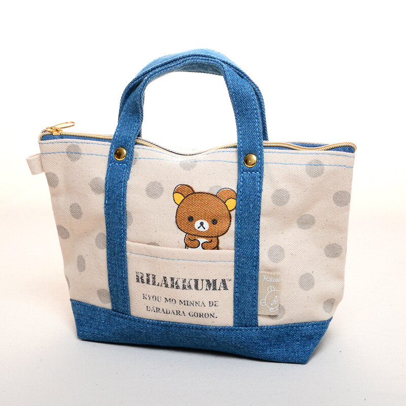 Rilakkuma Denim Dot Pouch Tokyo Otaku Mode (TOM)