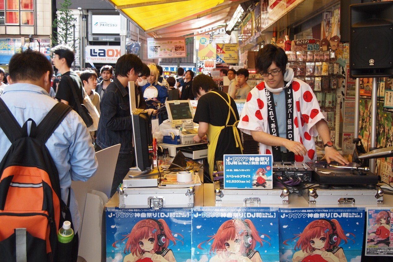 DJ Kazu Takes Over a Store in the Sacred Land of Anime Songs! Famous Music Echoes Through Akihabara 0