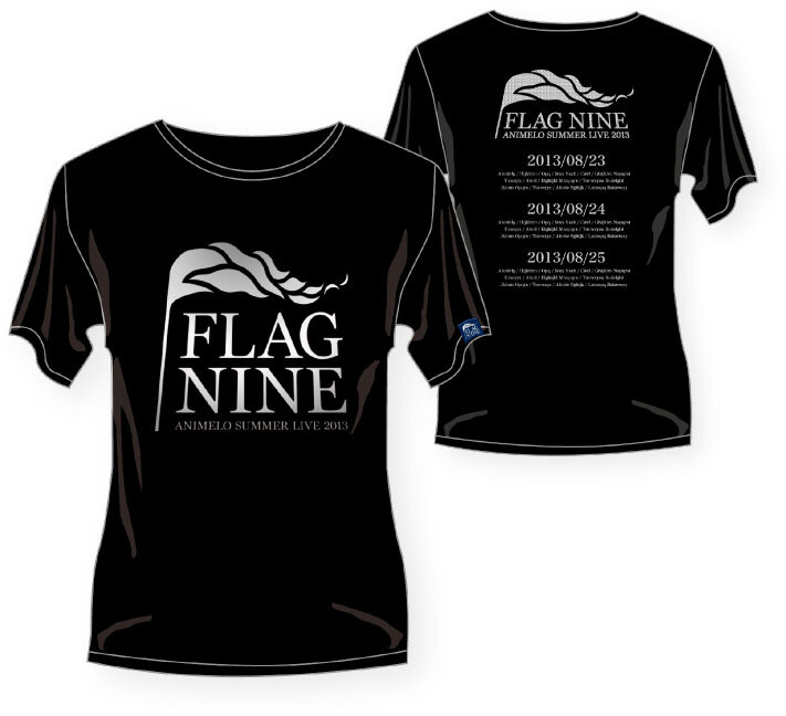 T-shirt: 001 Big Flag -BK- 0