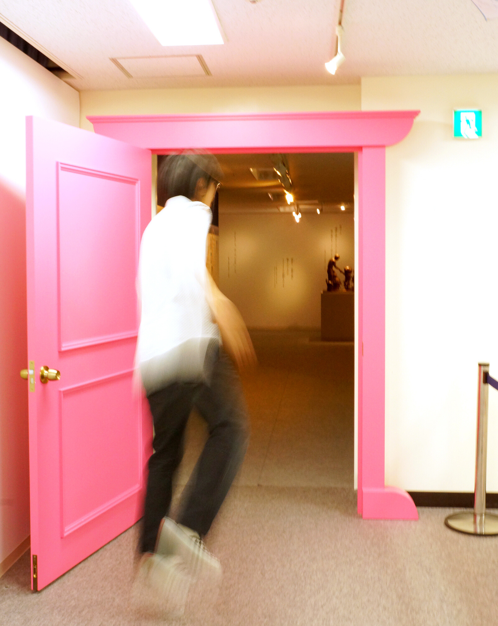 Wanting to go on holiday, my legs entered at mach speed.  18