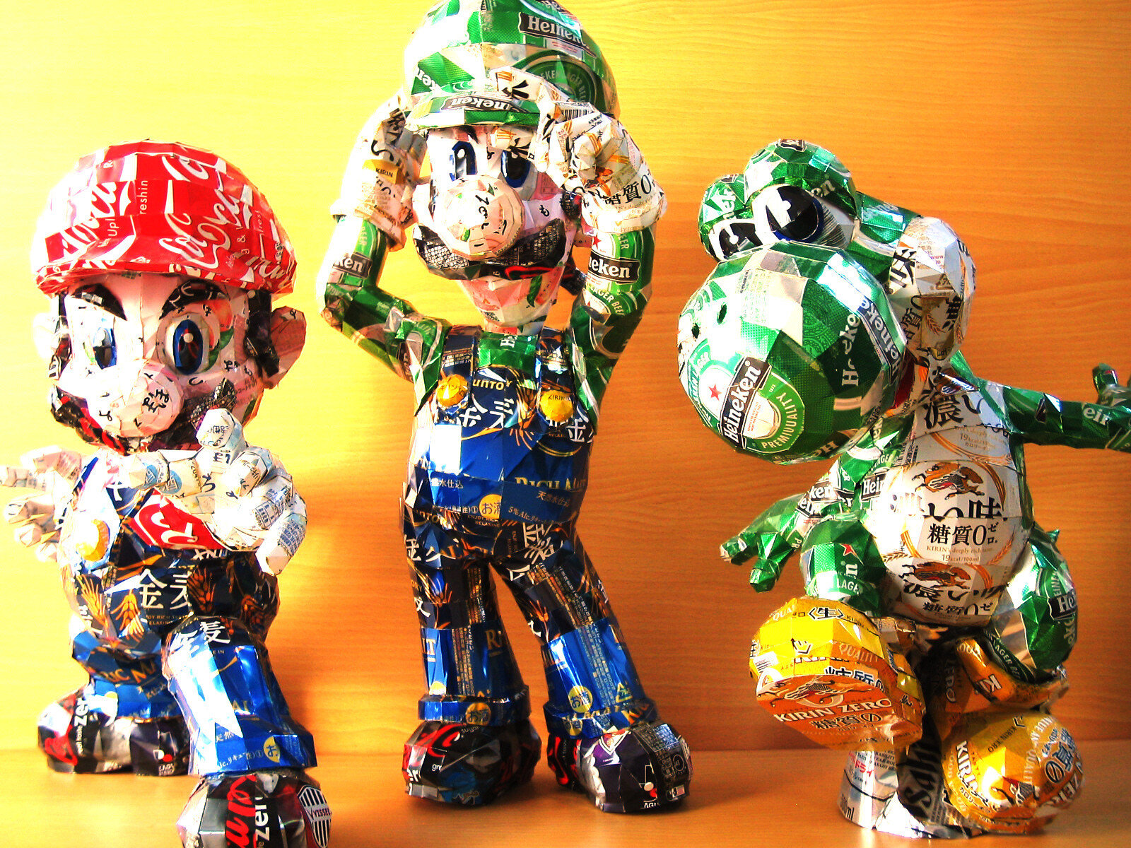Amazing Super Mario World Models Made from Empty Cans 0