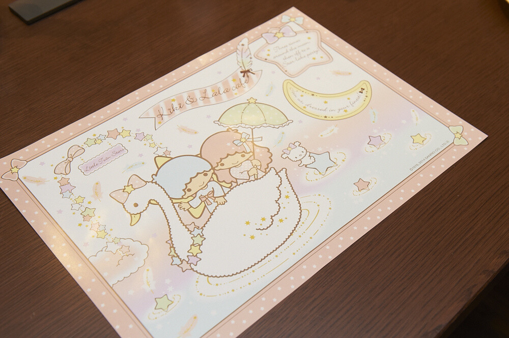 When seated, I was greeted by the Kiki & Lala Cafe limited luncheon mat. This can also be taken home. 8