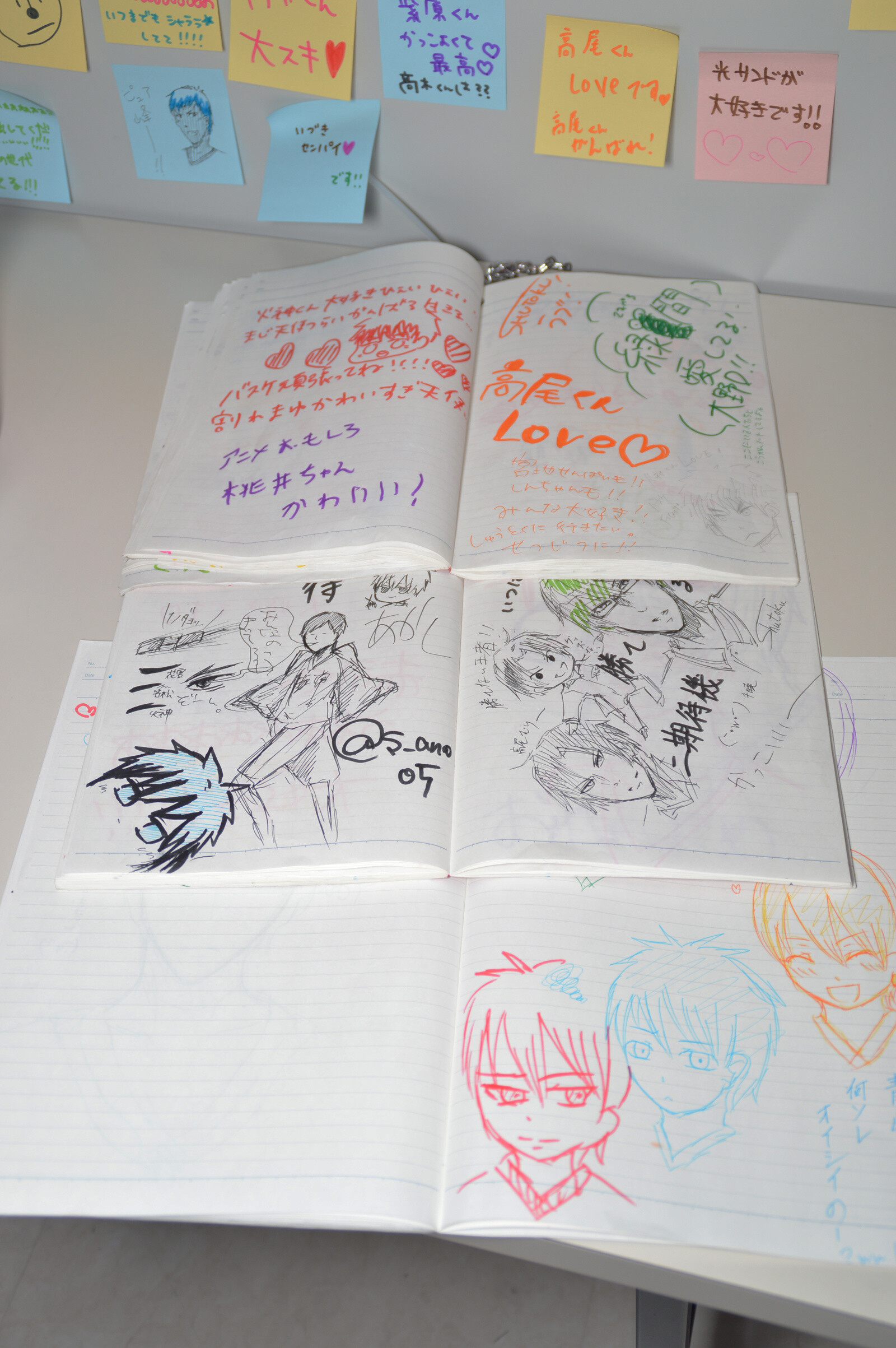 When we went, three books were already filled with messages. 23