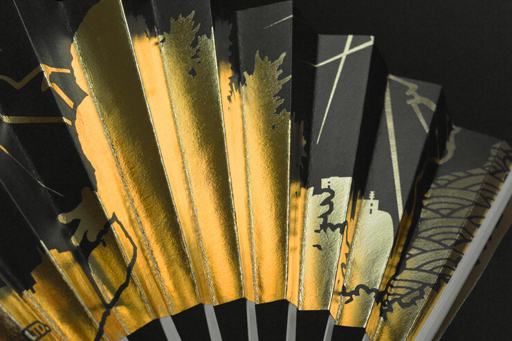 Cross Crowdfunding Launches Godzilla Resurgence Campaign! Orders Open for Gold Leaf Folding Fans & Jacquard Neckties 4