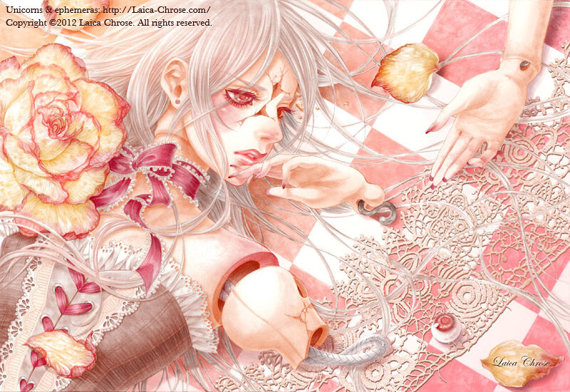 “:::::still life:::::” was drawn with a ball-jointed doll in mind. It is a masterpiece that draws eyes with the detailed expression of vintage lace. 10