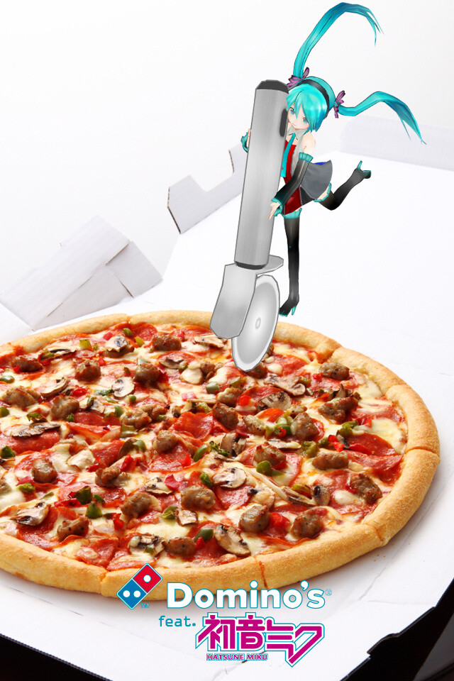 Domino’s Pizza and Miku Team Up! A Miku App, Pizza Box, and Delivery Bike Announced! Plus 39% Off! 2