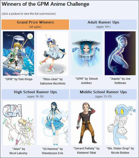 All of the prize-winning characters are exhibited on GPM’s official website. 0