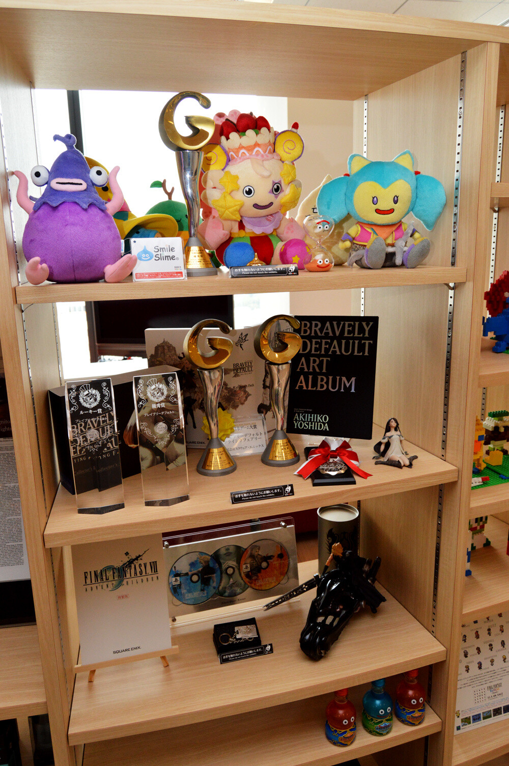 Merchandise from past games were casually put on display. 8