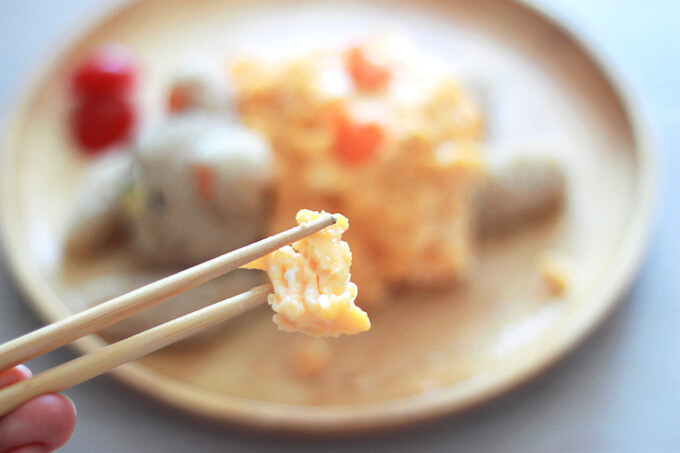 [Healthy Food for the Geeky Soul] Perfect Scrambled Eggs with Rilakkuma 17