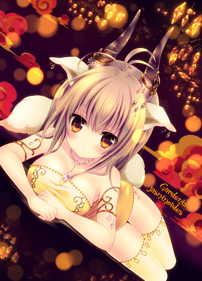 Horn Girl with Crystal 5