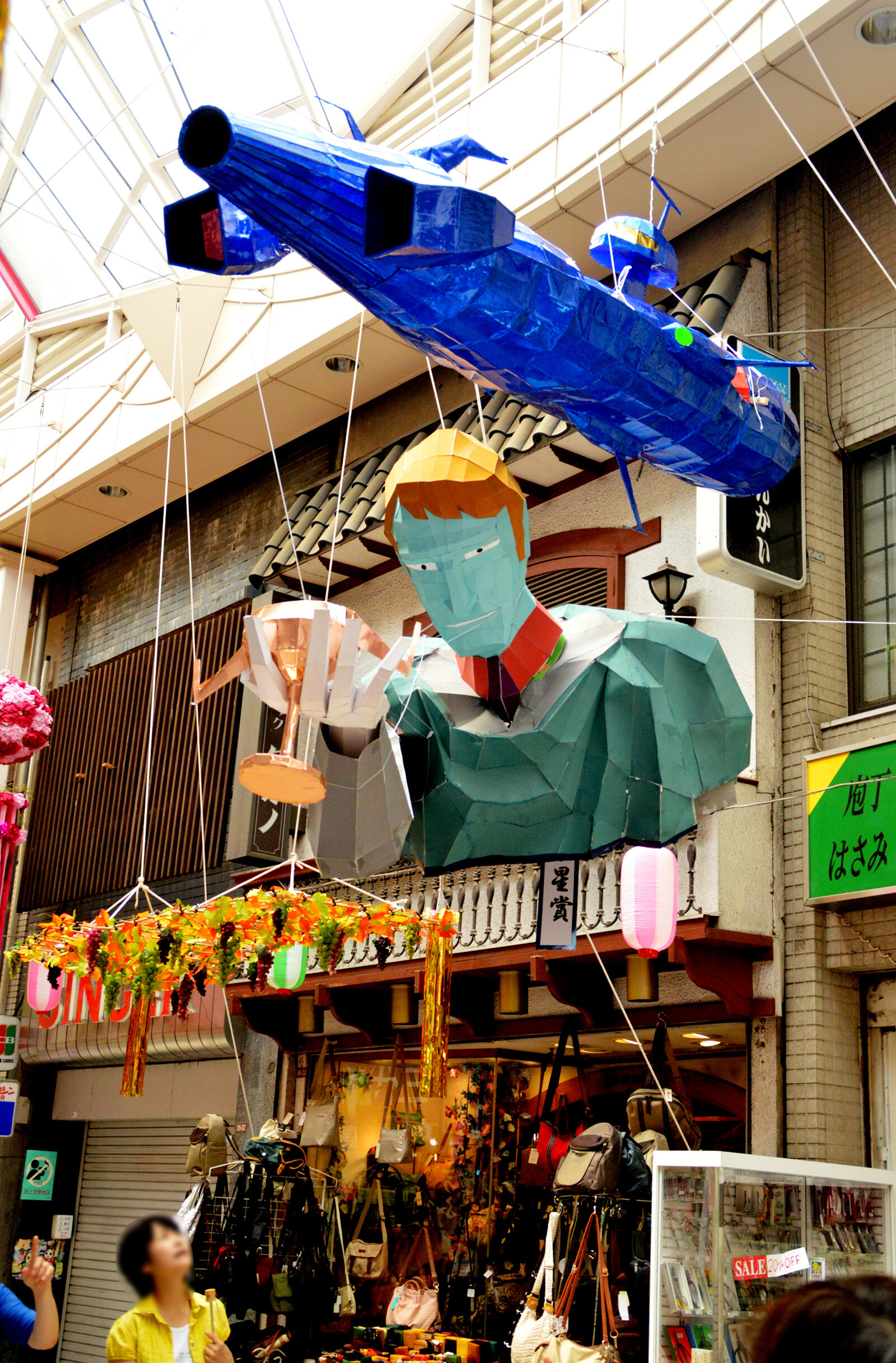 Asagaya Tanabata Festival Features Gigantic Paper Mache of Popular Anime Characters 11
