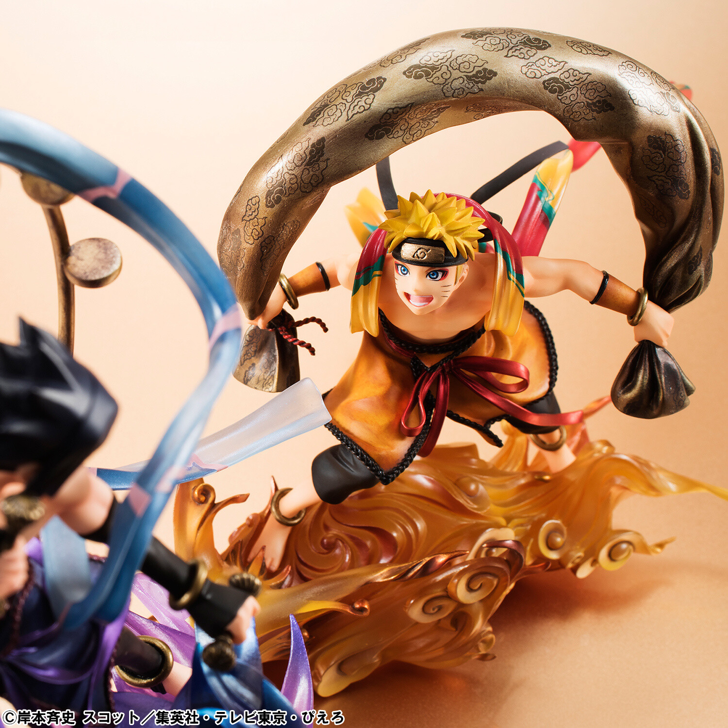 Naruto and Sasuke - Gods of Wind and Thunder in Megahouse Figure Set 1