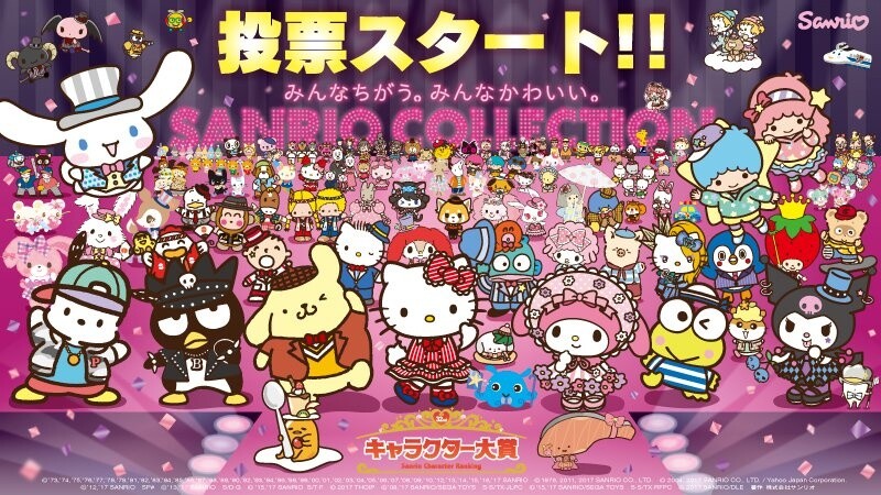 Sanrio promove 37ª edição do Character Ranking, premiação que promove a  popularidade de seus personagens - EP GRUPO