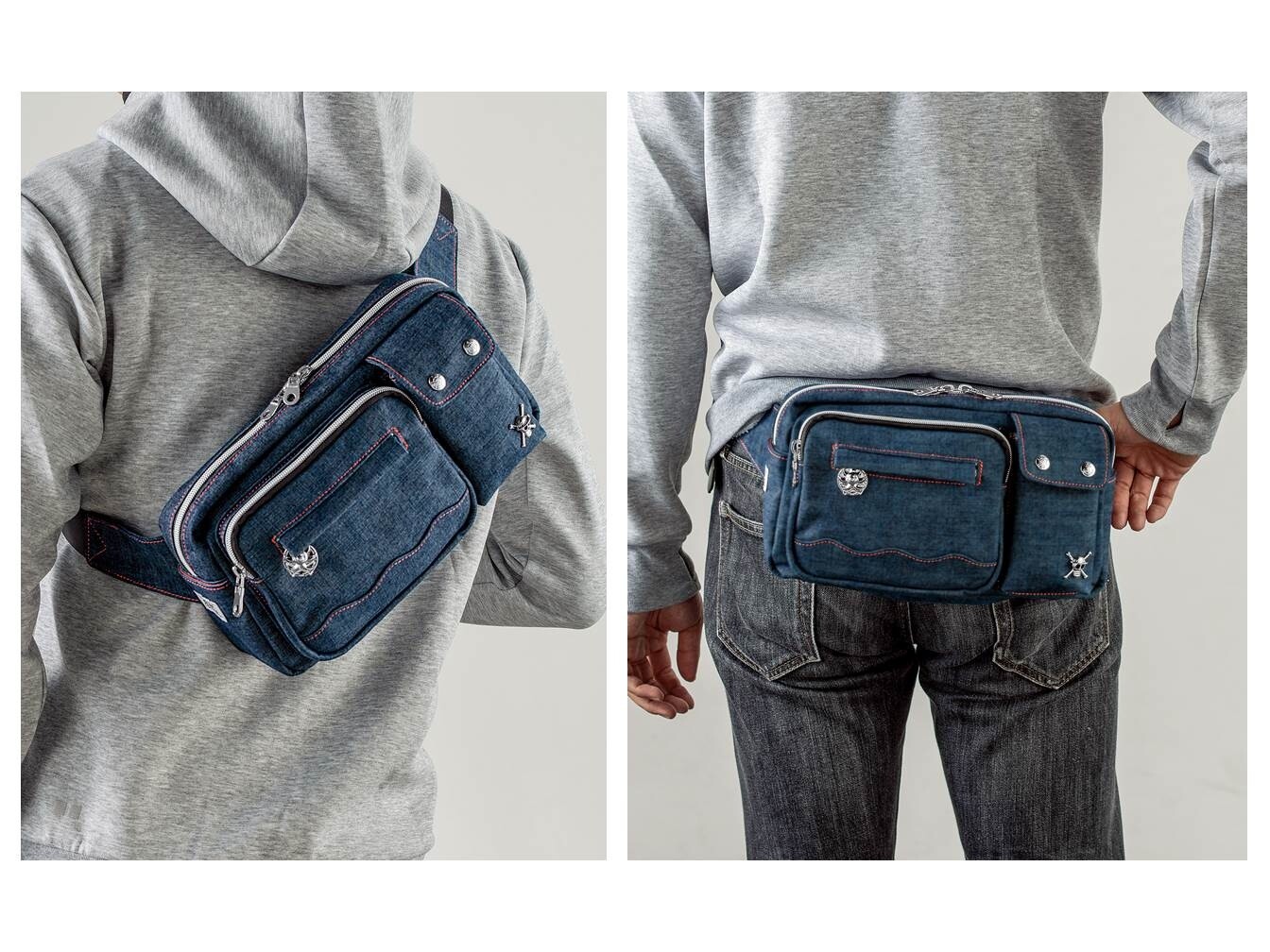 Okayama Denim Side Bags Available with Luffy & Trafalgar Law Designs! 7