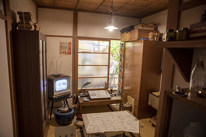 The recreation of their bedrooms includes copies of sketches or comic pages they worked on while living at the house. 2