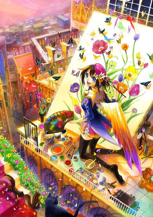 "Fragrant Flowers of Angel with One Wing" 2