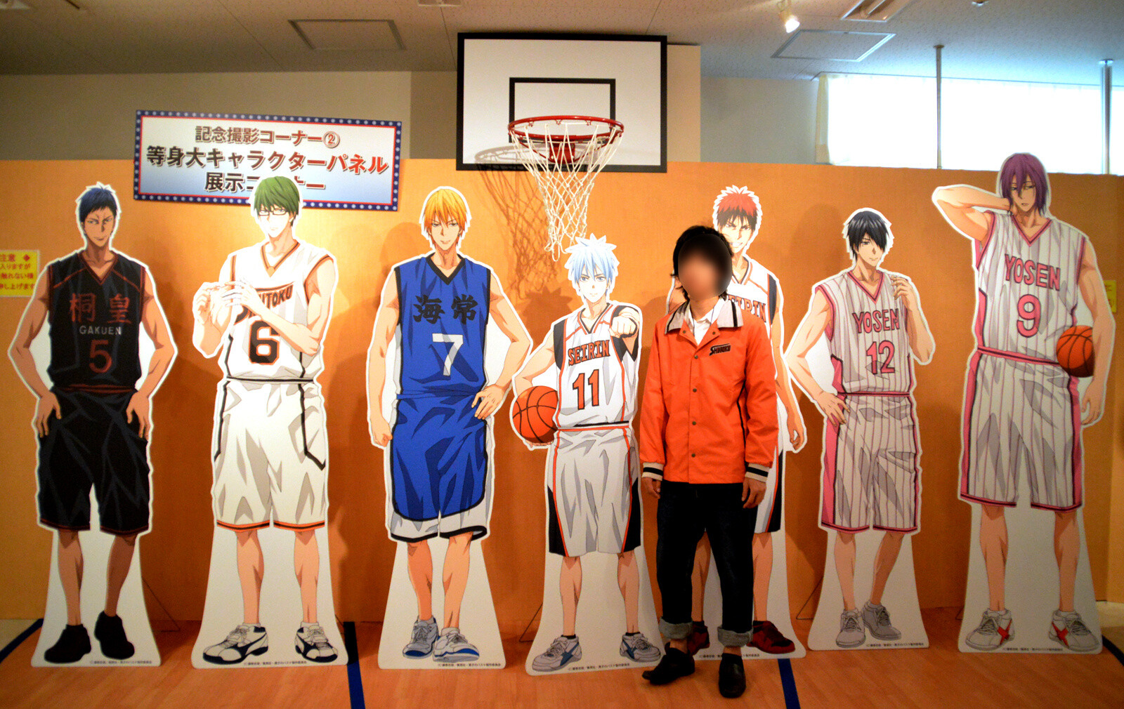 Life-size cutouts of the characters. Everyone is so tall... 18