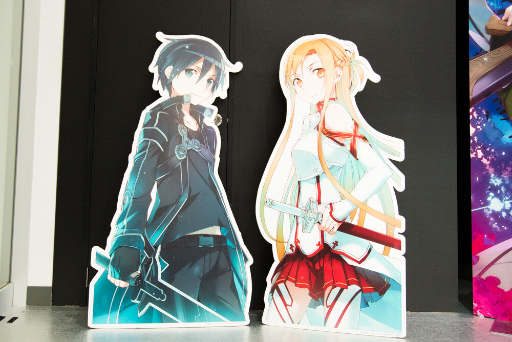 Panels of Kirito and Asuna from SAO 6