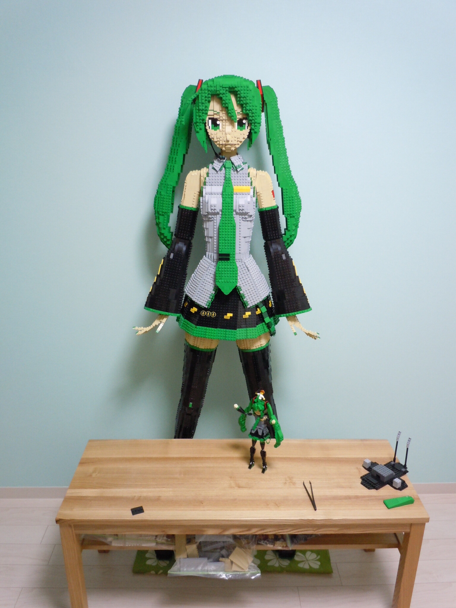 Completed in Six Months! The Birth of the Life-Size Lego Miku! 2