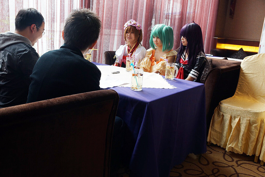 A Chinese magazine interviewing Panache! 5