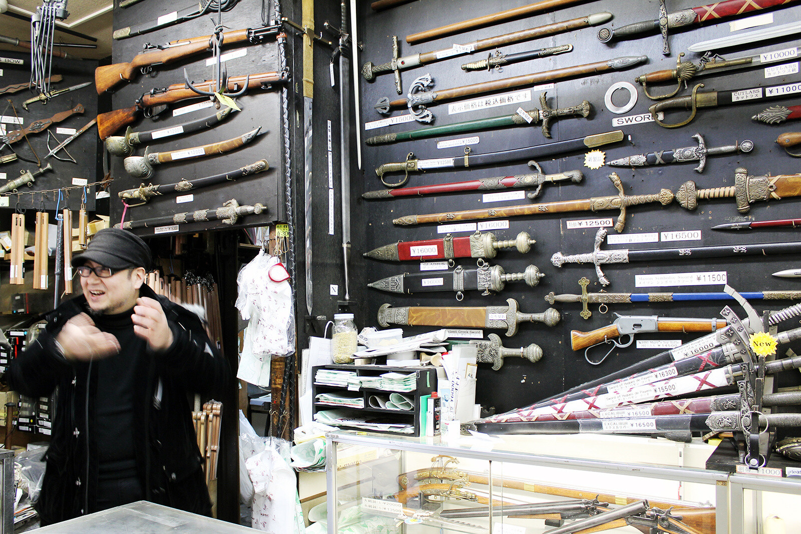 Once the shop owner started talking about weapons, he couldn’t stop. Whether it was talking about what items he is looking for, what he makes, the shop’s history, his otaku DNA, distant past generations, or inheriting the store, he was certainly entertaining to listen to and his love for his hobby shined through. 5