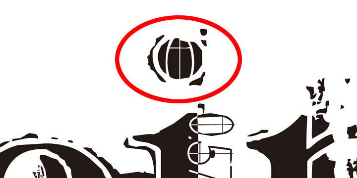 A “0” is hidden in the dot of the “i.” 2