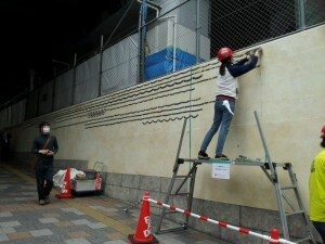 Wall Under Overpass in Akihabara is Transformed During Special Art Event 1