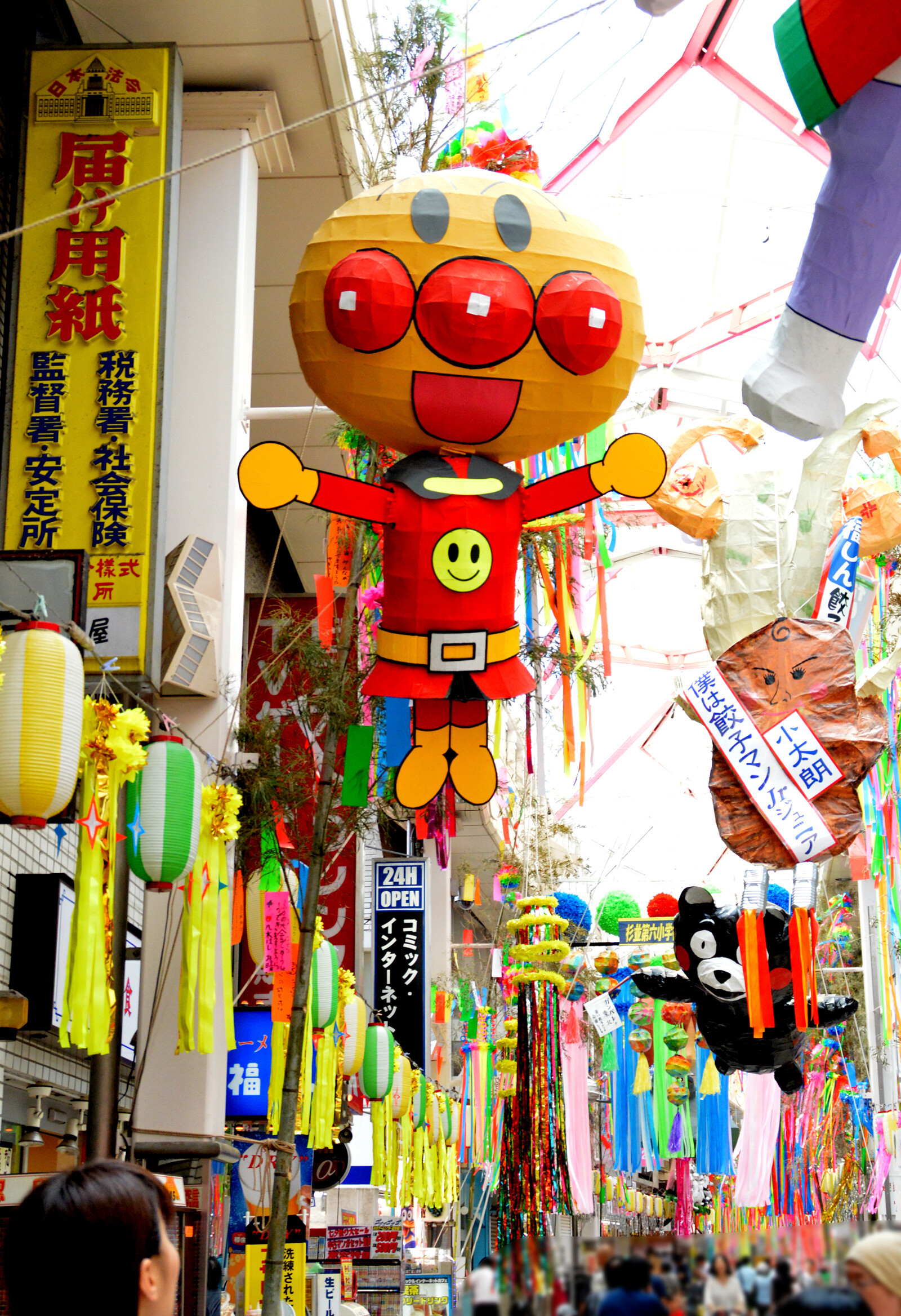 Asagaya Tanabata Festival Features Gigantic Paper Mache of Popular Anime Characters 6