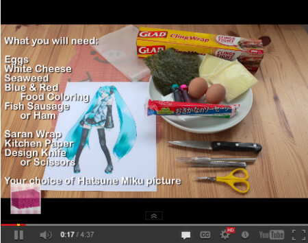How to Make a Bento of Hatsune Miku! 1
