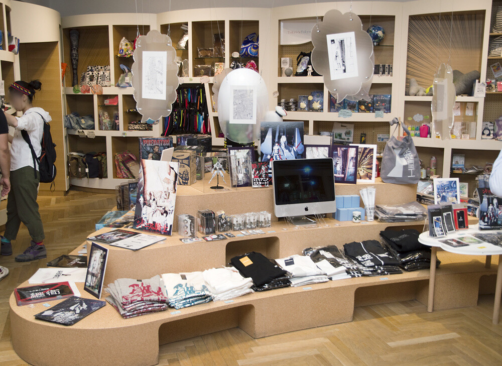 Inside Tokyo’s Tokyo at the *Knights of Sidonia* goods area. 2