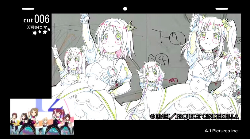 “The Idolmaster Cinderella Girls” Opening Key Animations Move! 2