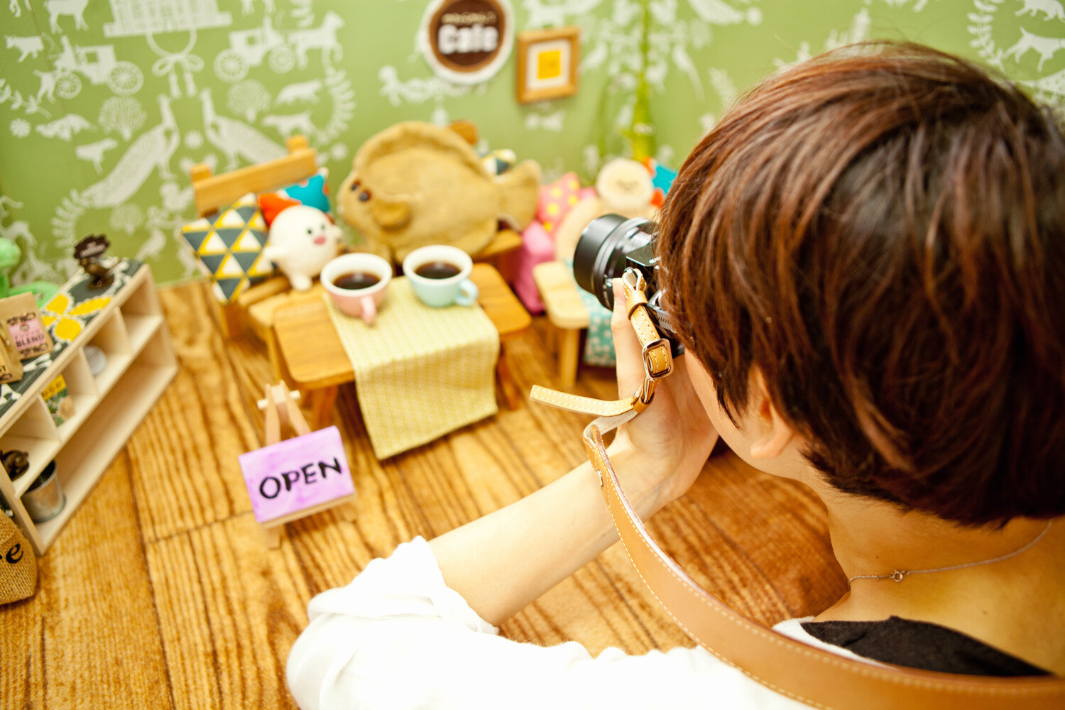 Stuffed Toy photography with the Yawarakan's Cafe Set 2