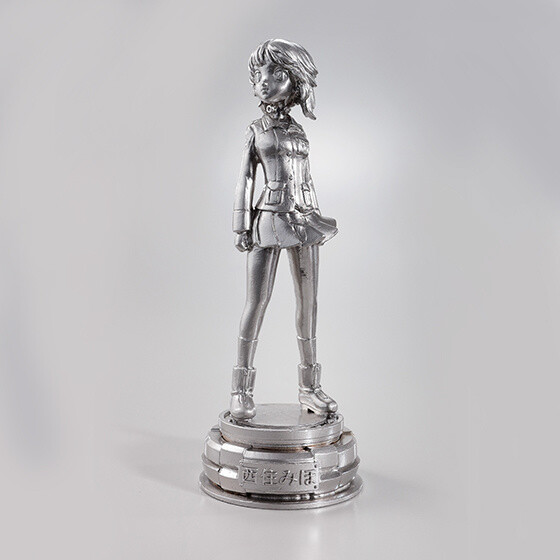 Full Metal Miho! Girls und Panzer Heroine Posed Atop Her Tank in Shiny Metal Statue 2