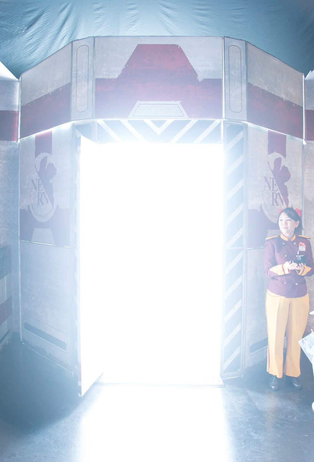 The machine in mid-flash. 37