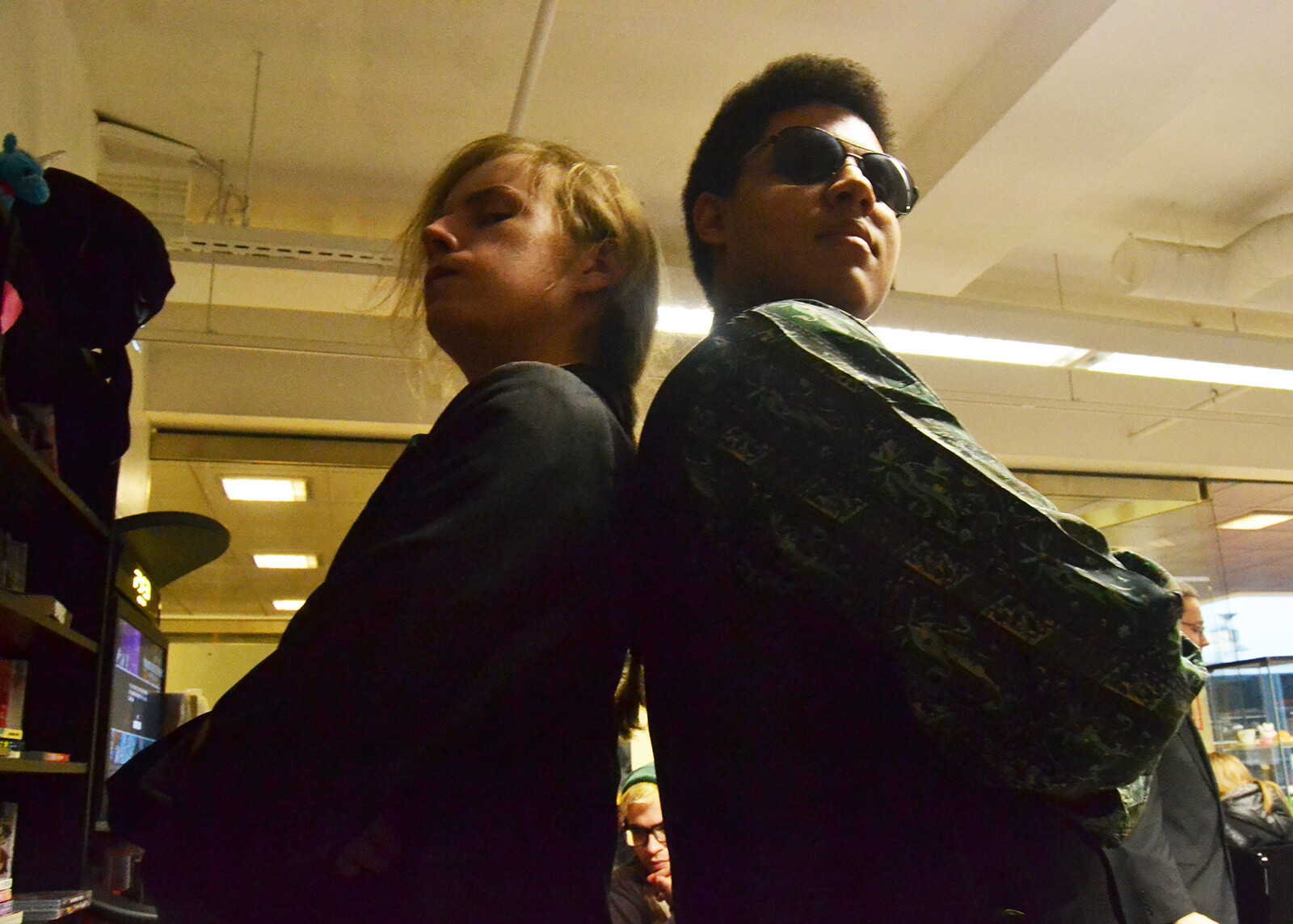 Butlers Riki and Alpha posed for the cameras. They look like bodyguards for a prince or princess! 0