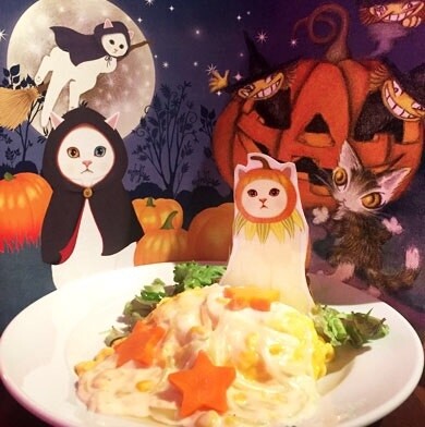 Halloween-Themed Cafe Collabation Featuring Kitty Characters Dayan and Choo Choo Ends Oct. 31! 2