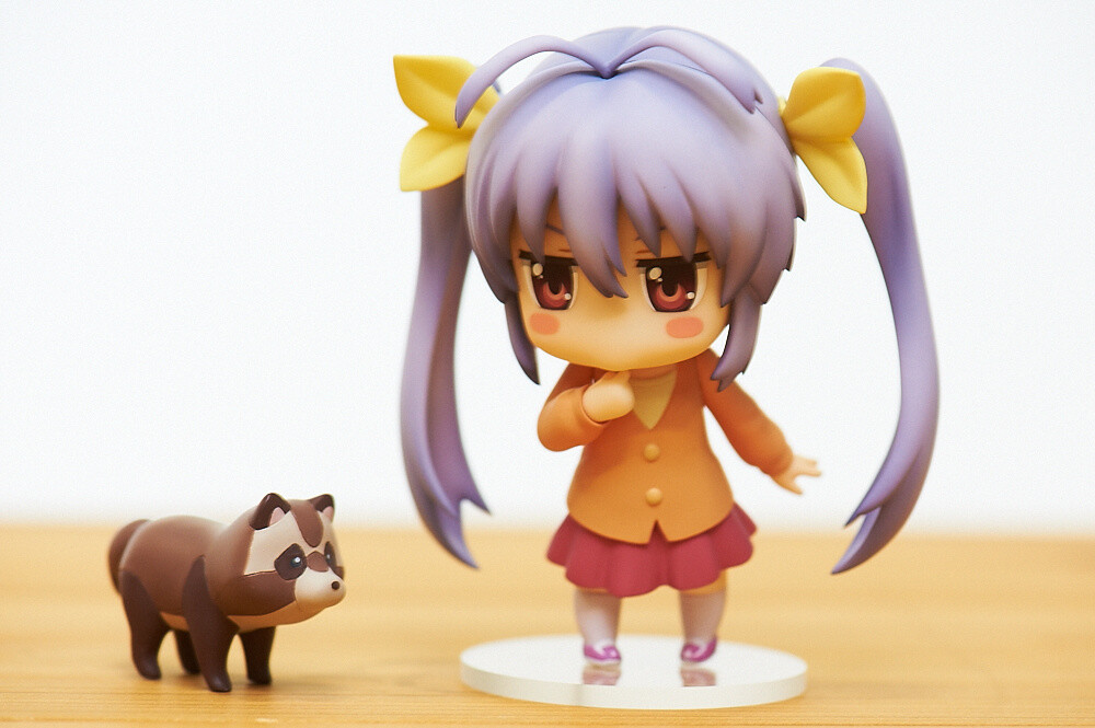 Ren-chan is very interested by Gu, the tanuki.  45