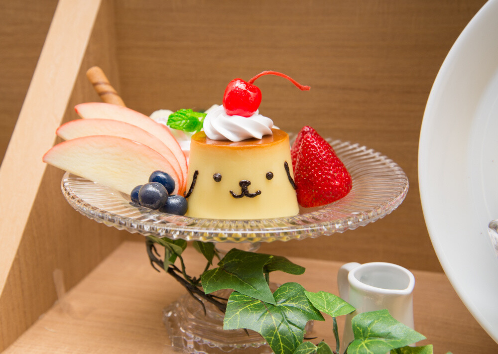 Pom Pom Purin pudding on display at the licensing department booth 18